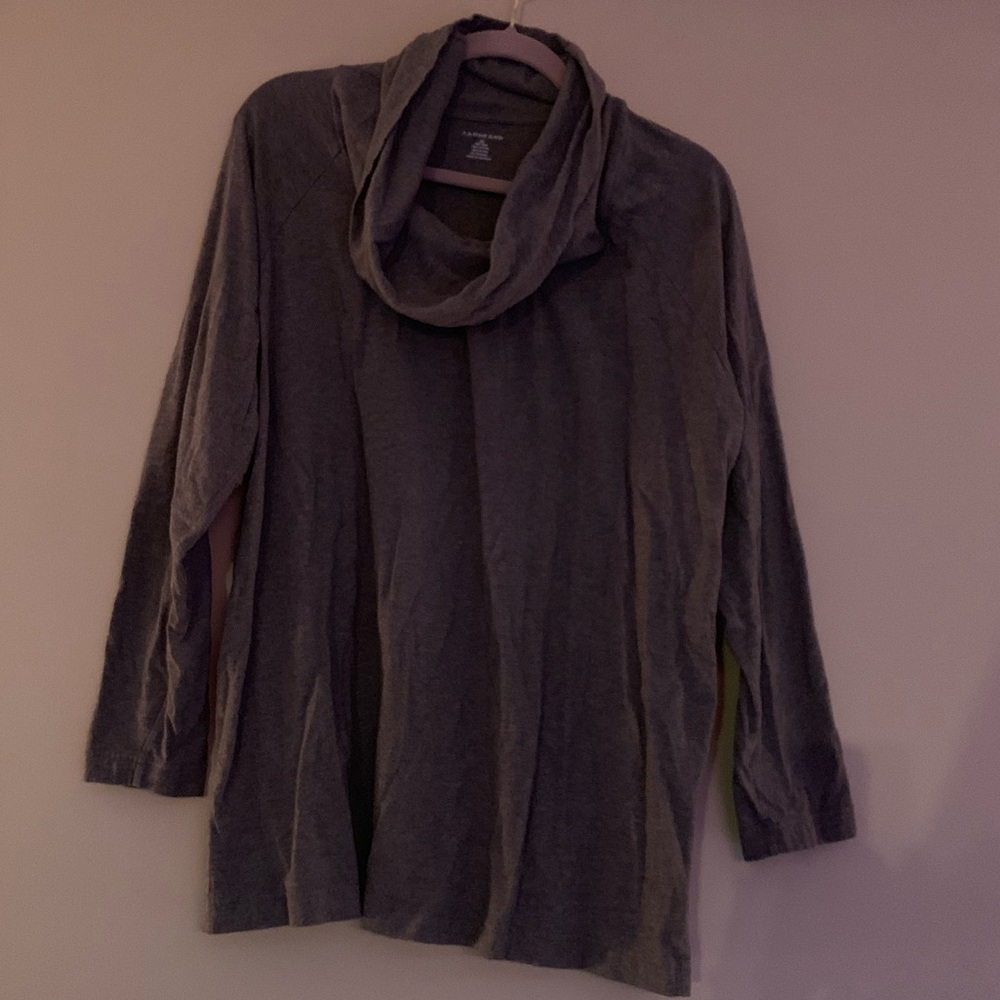 Land’s End Grey Cowl Neck Shirt